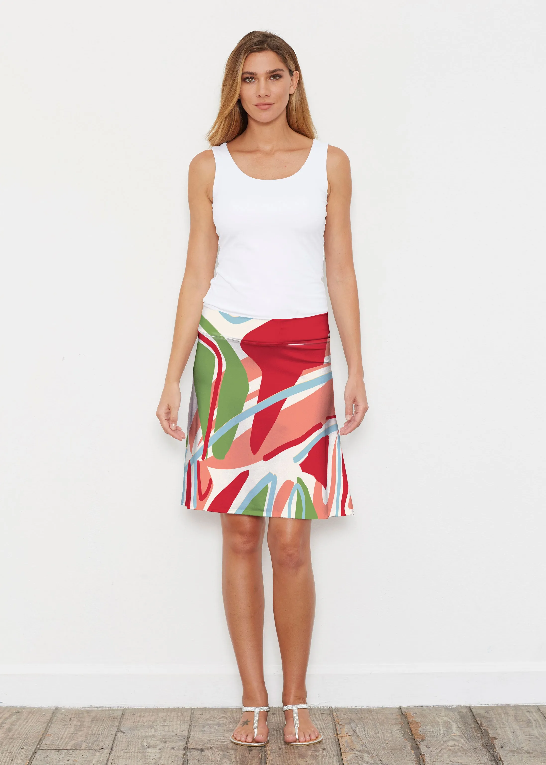 Boomerang (17292) ~ Silky Brenda Skirt 21 inch