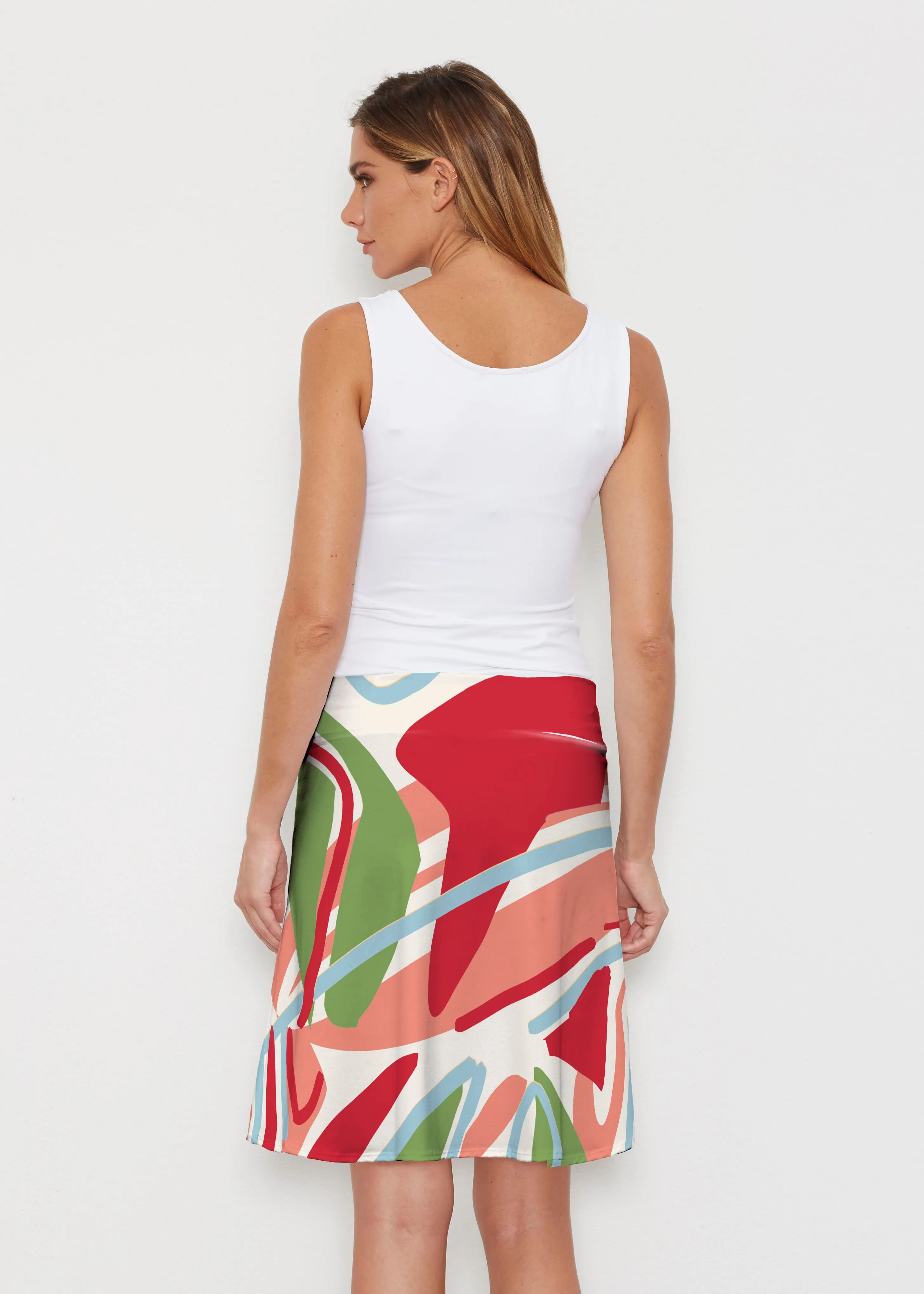 Boomerang (17292) ~ Silky Brenda Skirt 21 inch