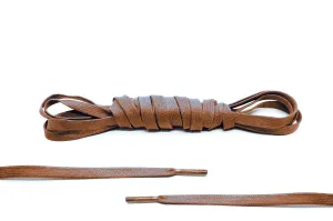 Brown Flat Waxed Laces