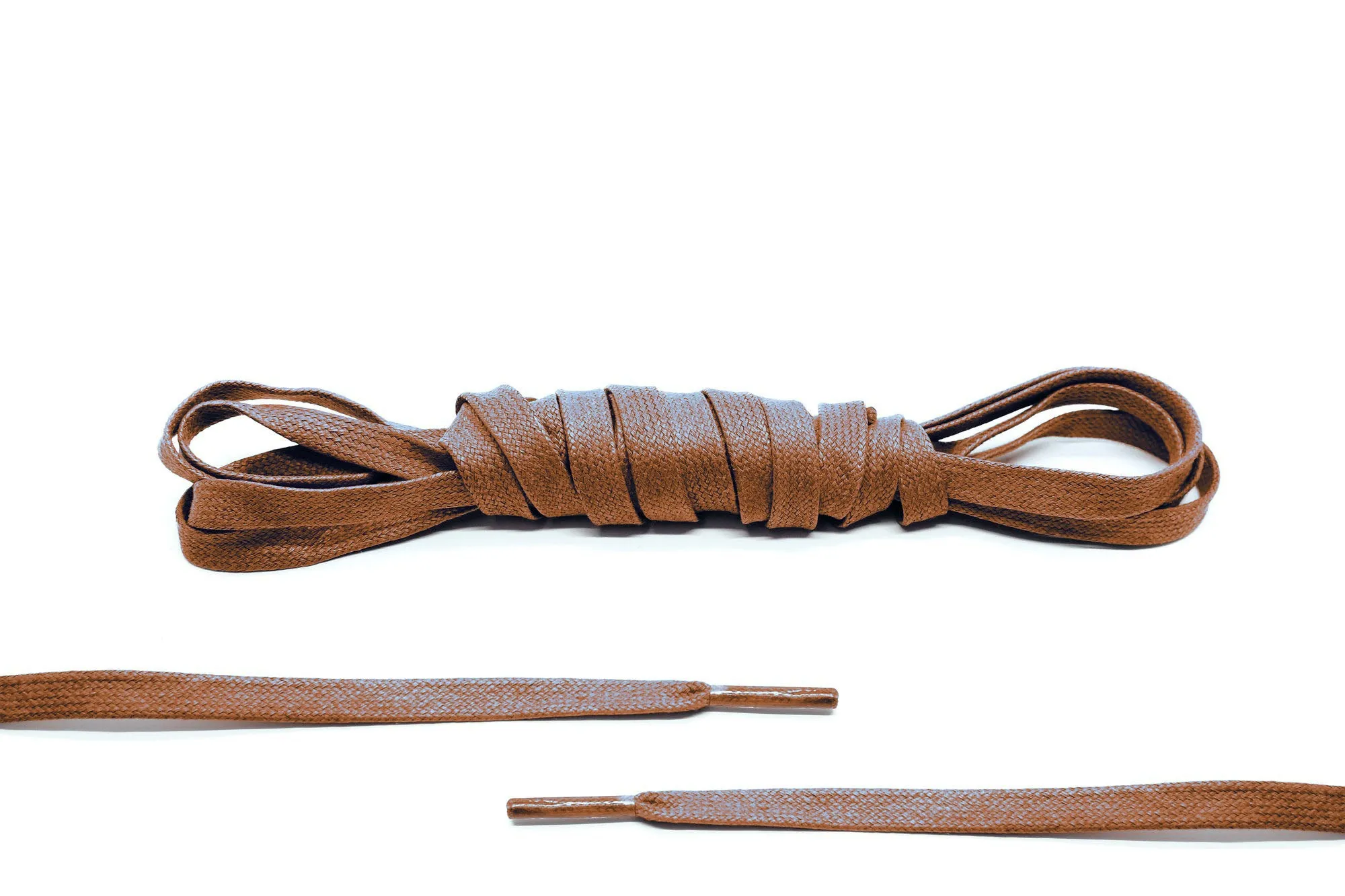 Brown Flat Waxed Laces