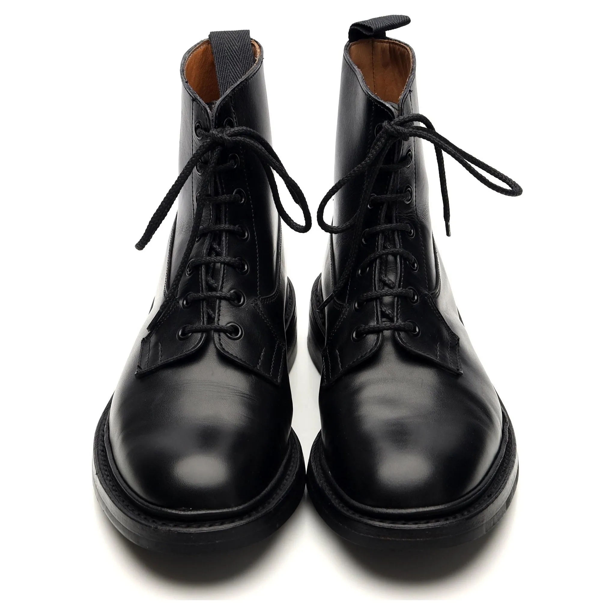'Burford' Black Leather Boots UK 6.5