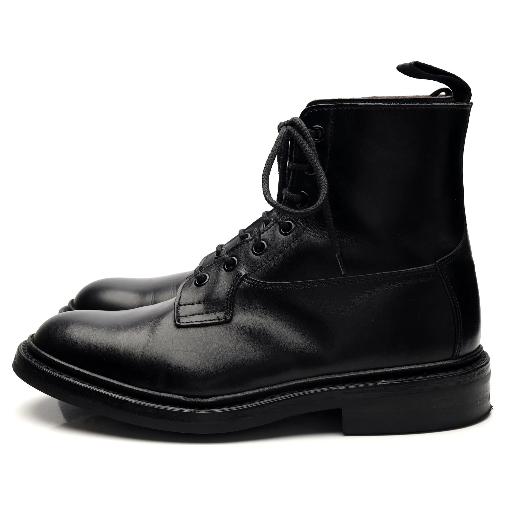 'Burford' Black Leather Boots UK 6.5