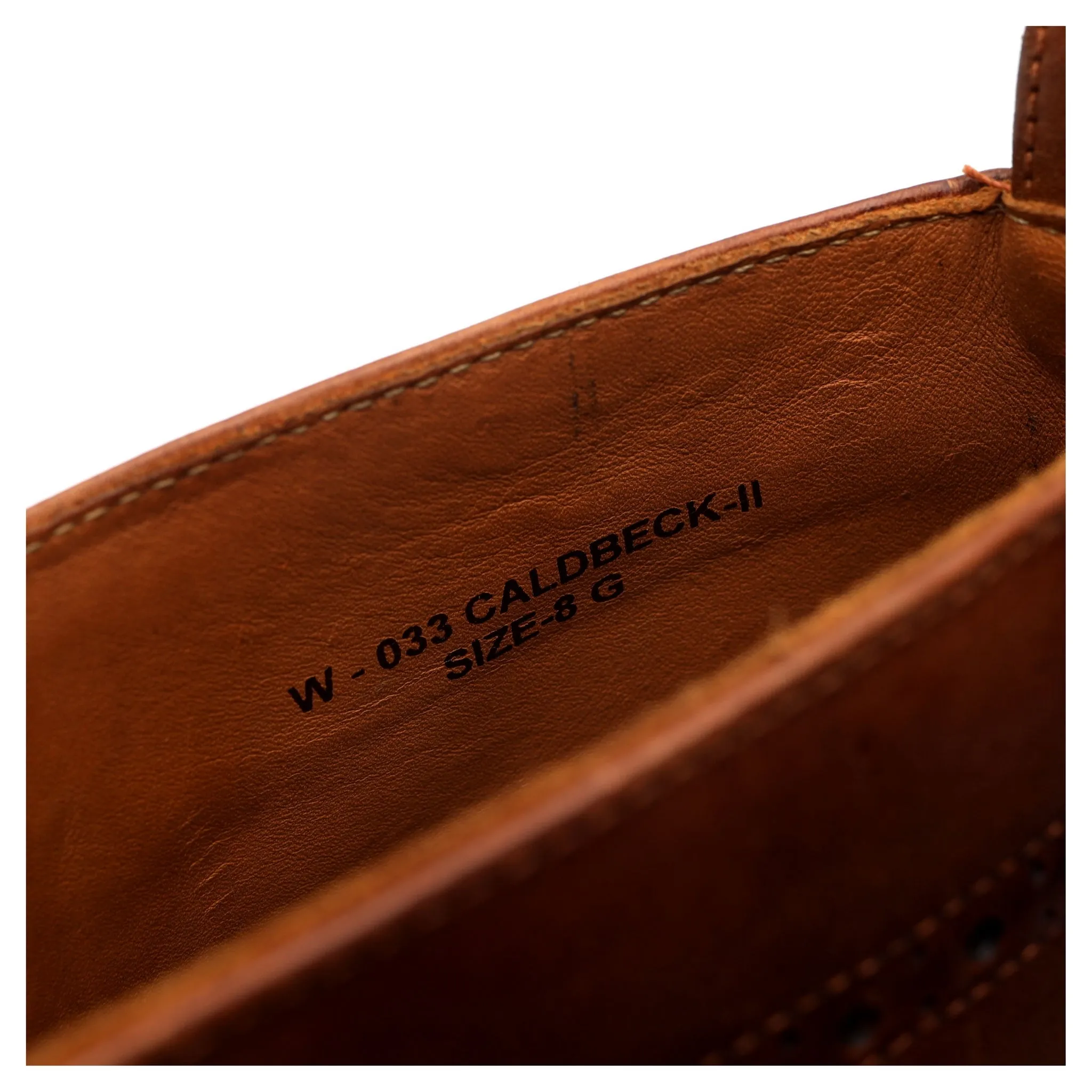 'Caldbeck ll' Tan Brown Leather Derby Boots UK 8 G