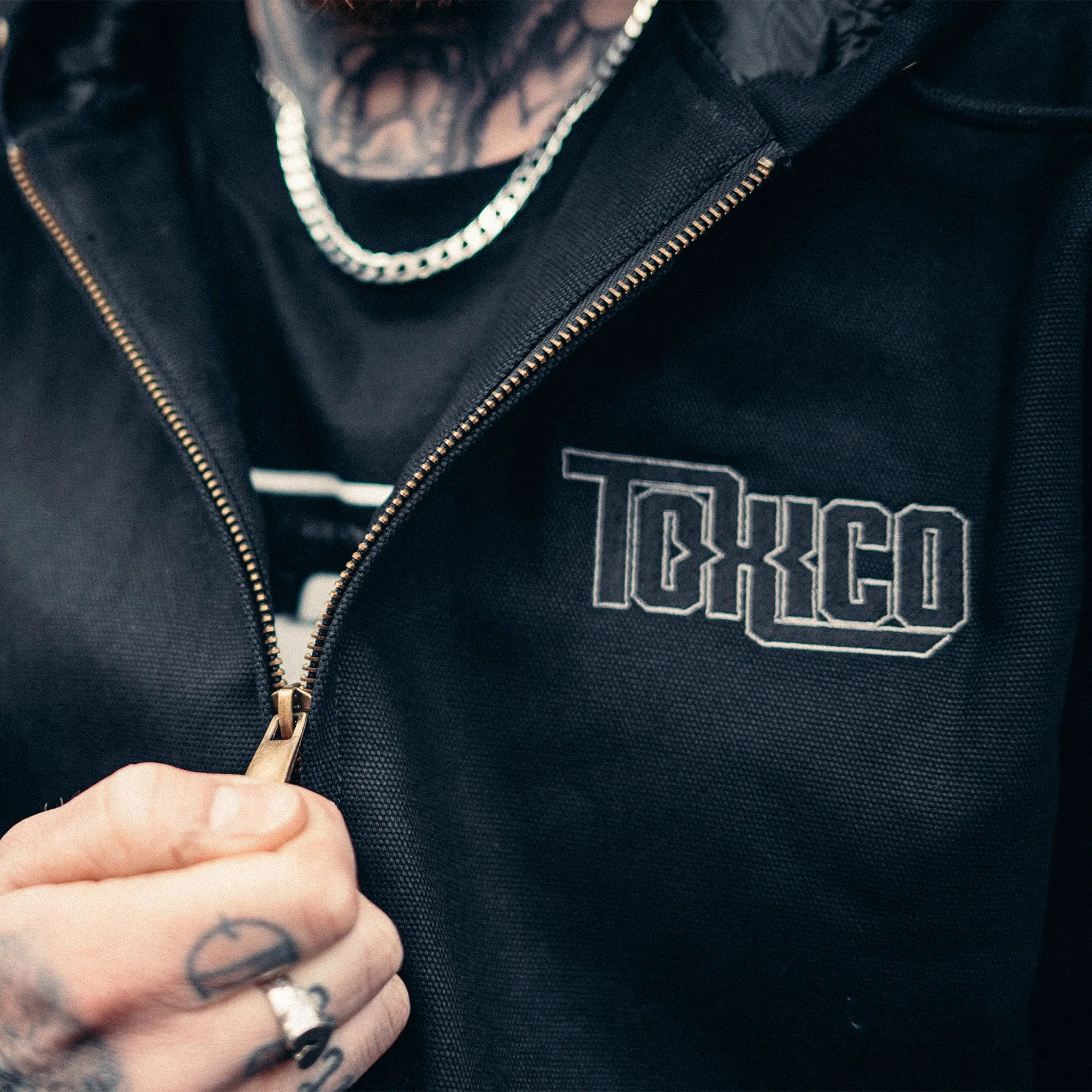 Canvas Hooded Work Jacket