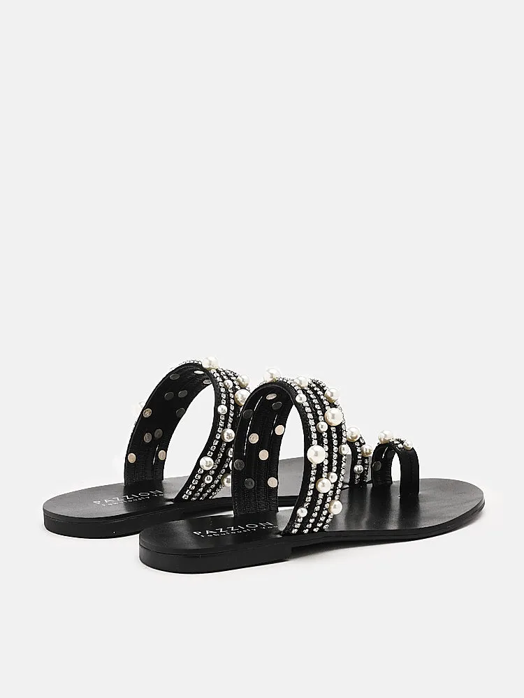 Carys Silk Pearl Sandals
