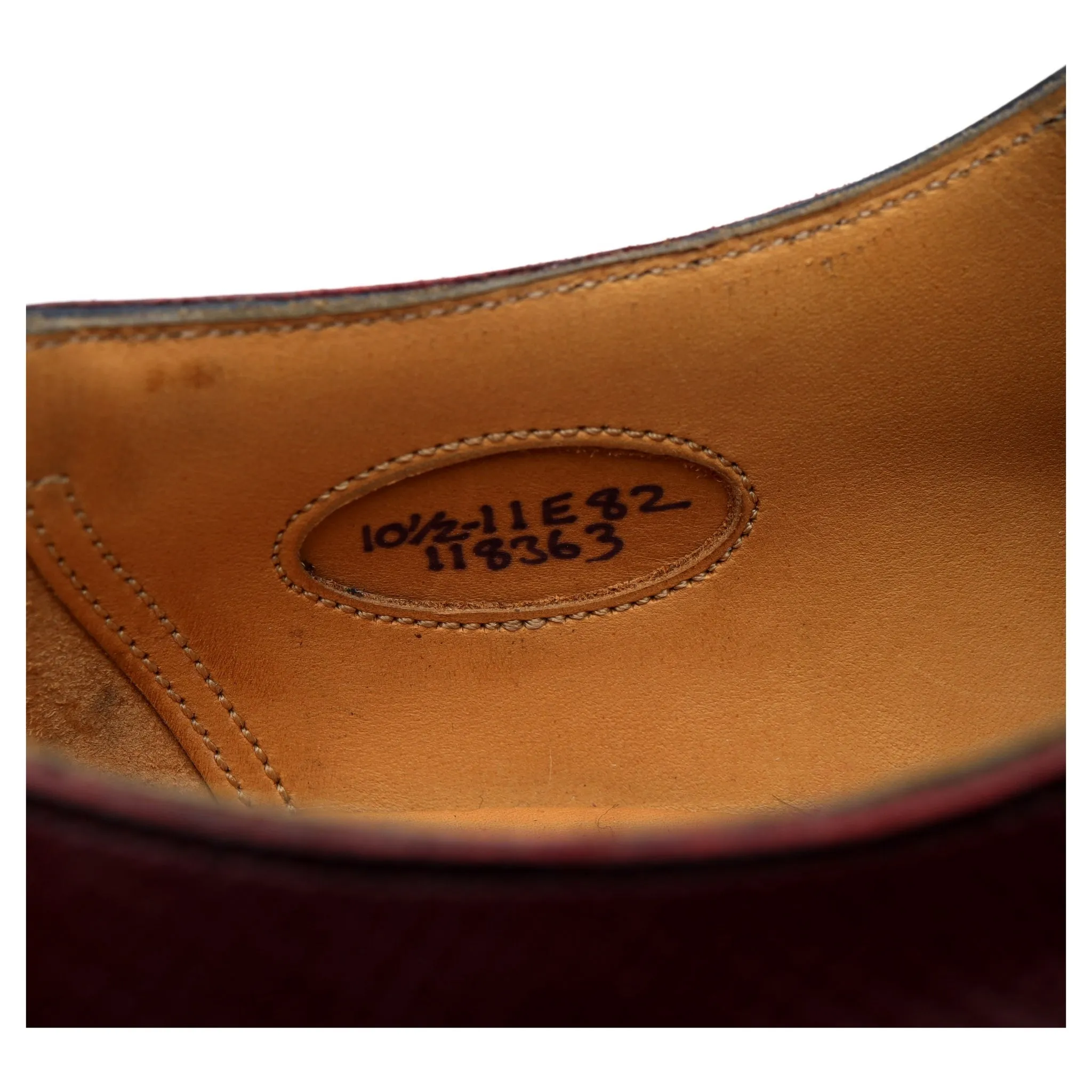 'Caudale' Burgundy Leather Derby UK 10.5 E