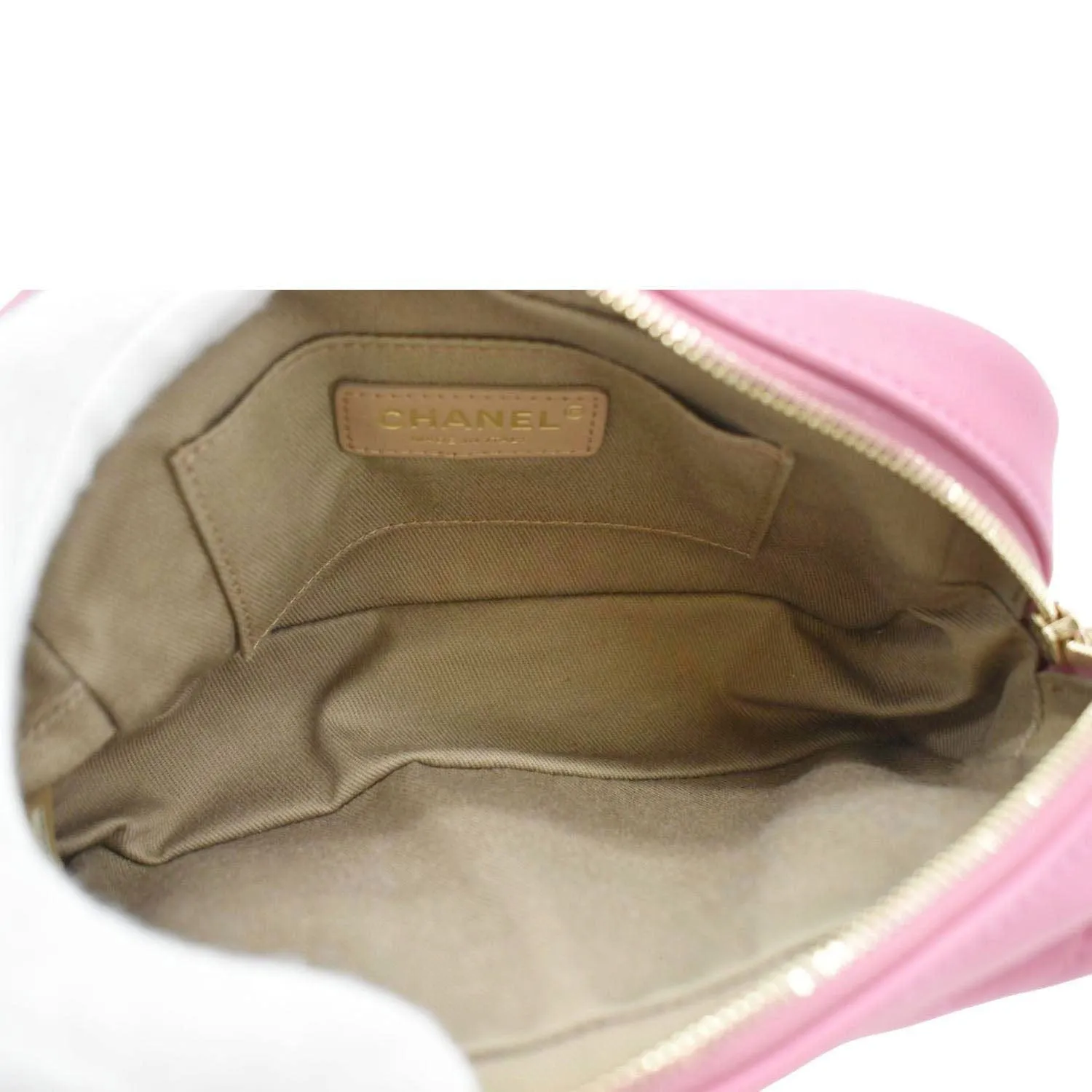 CHANEL Casual Trip Leather Waist Bag Pink