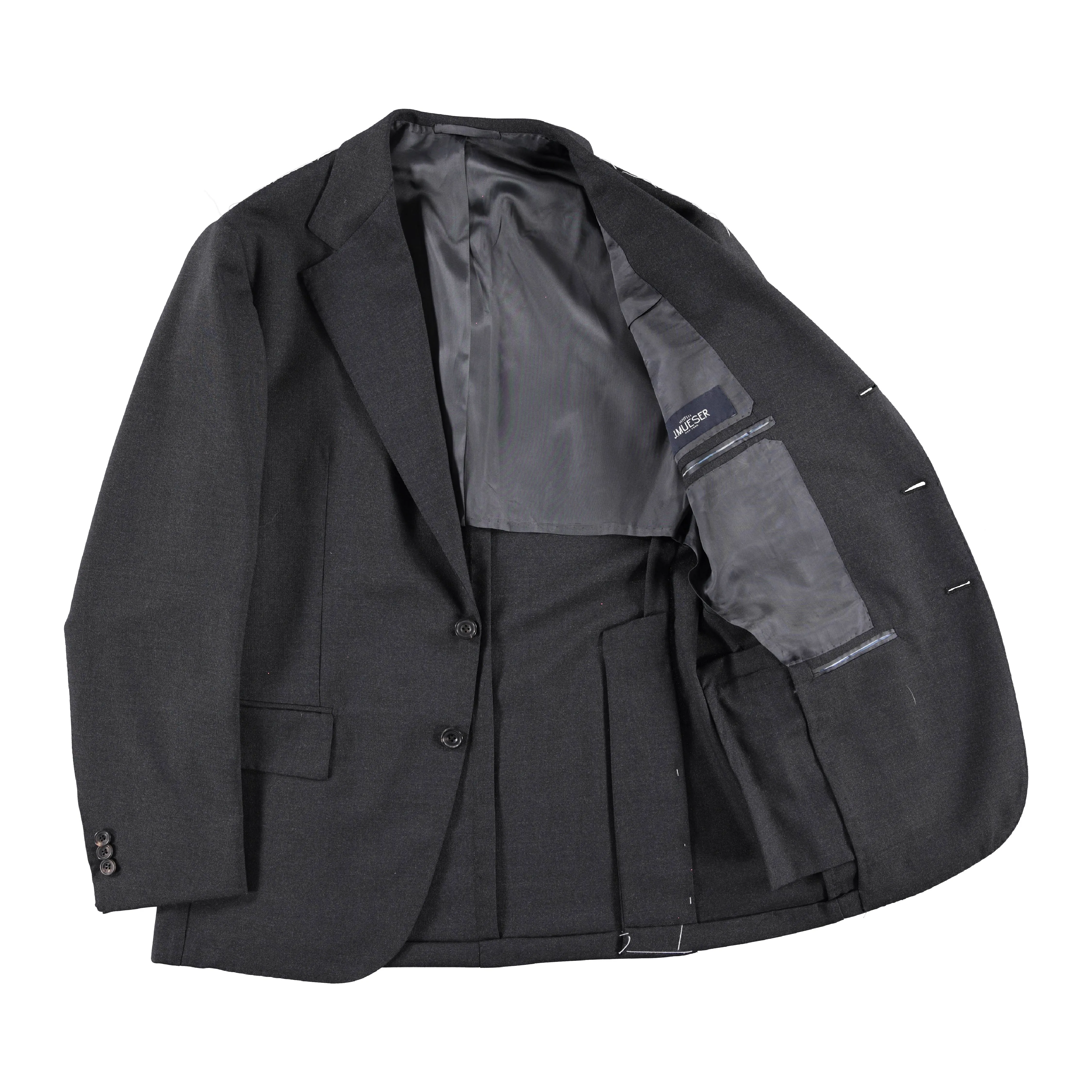 Charcoal Fresco Single Breasted Waverly Suit