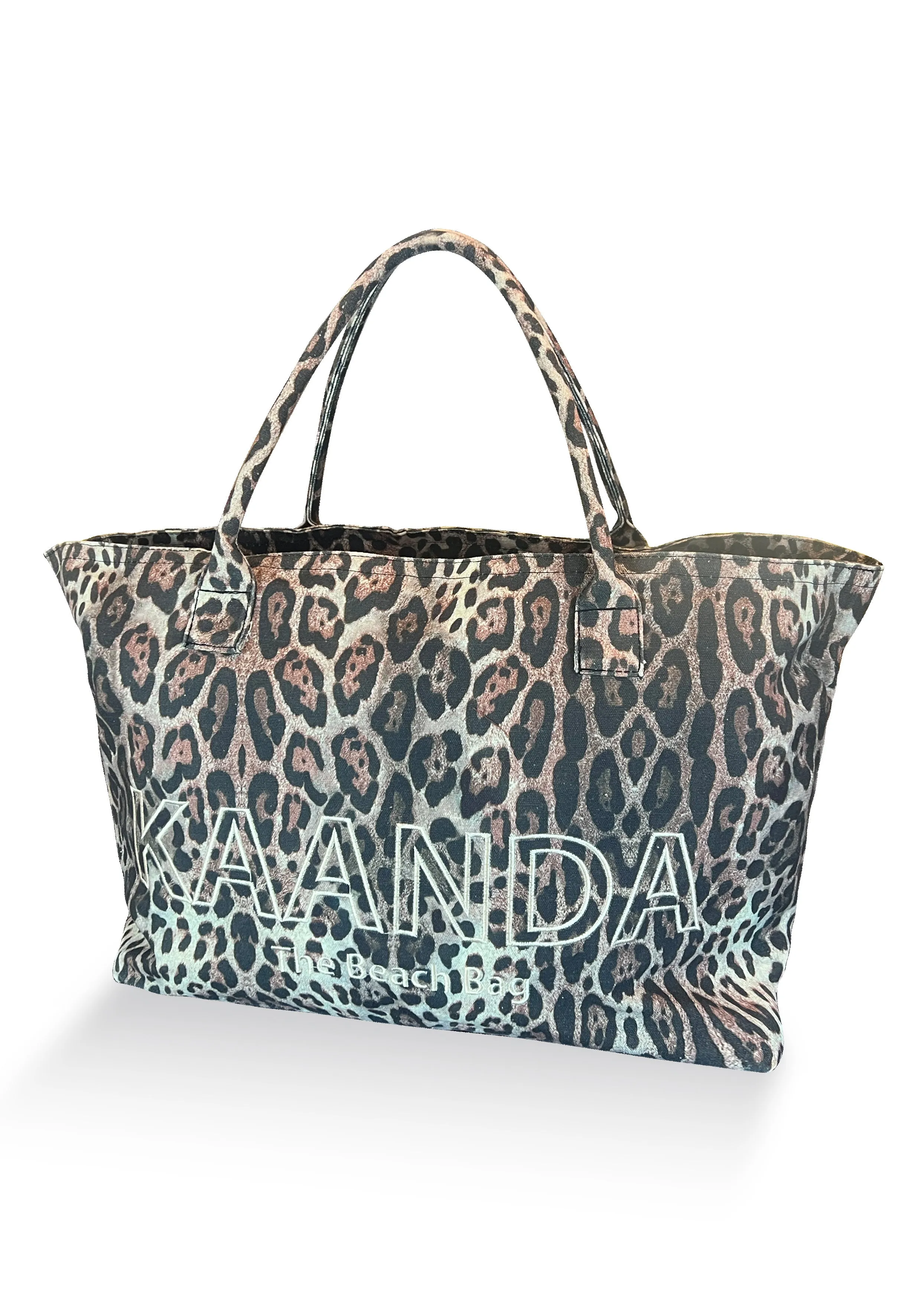 Cheetah Canvas  Beach Bag - Resort Collection
