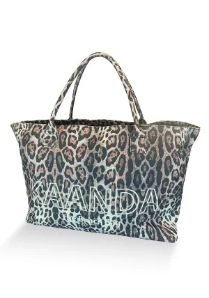 Cheetah Canvas  Beach Bag - Resort Collection