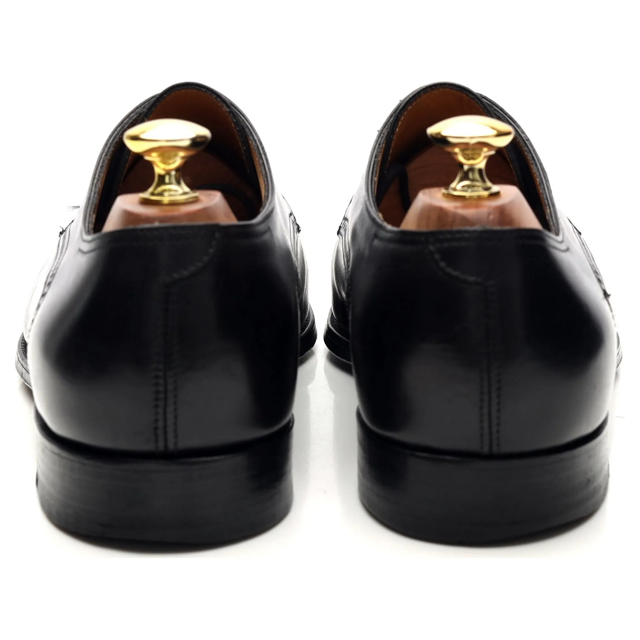 'Chelmsford' Black Leather Derby UK 8 E