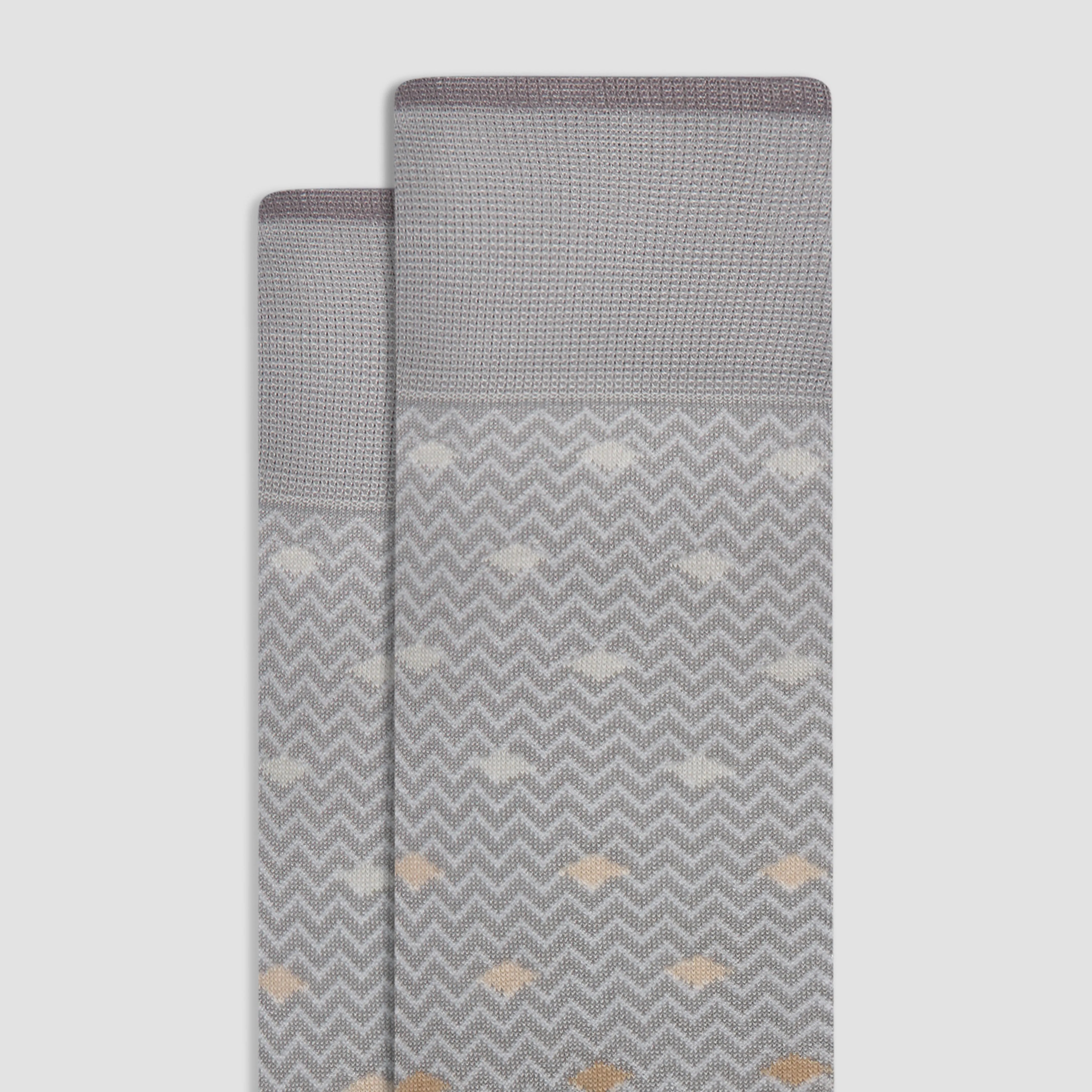 Chevron Geometric Mid-Calf Socks