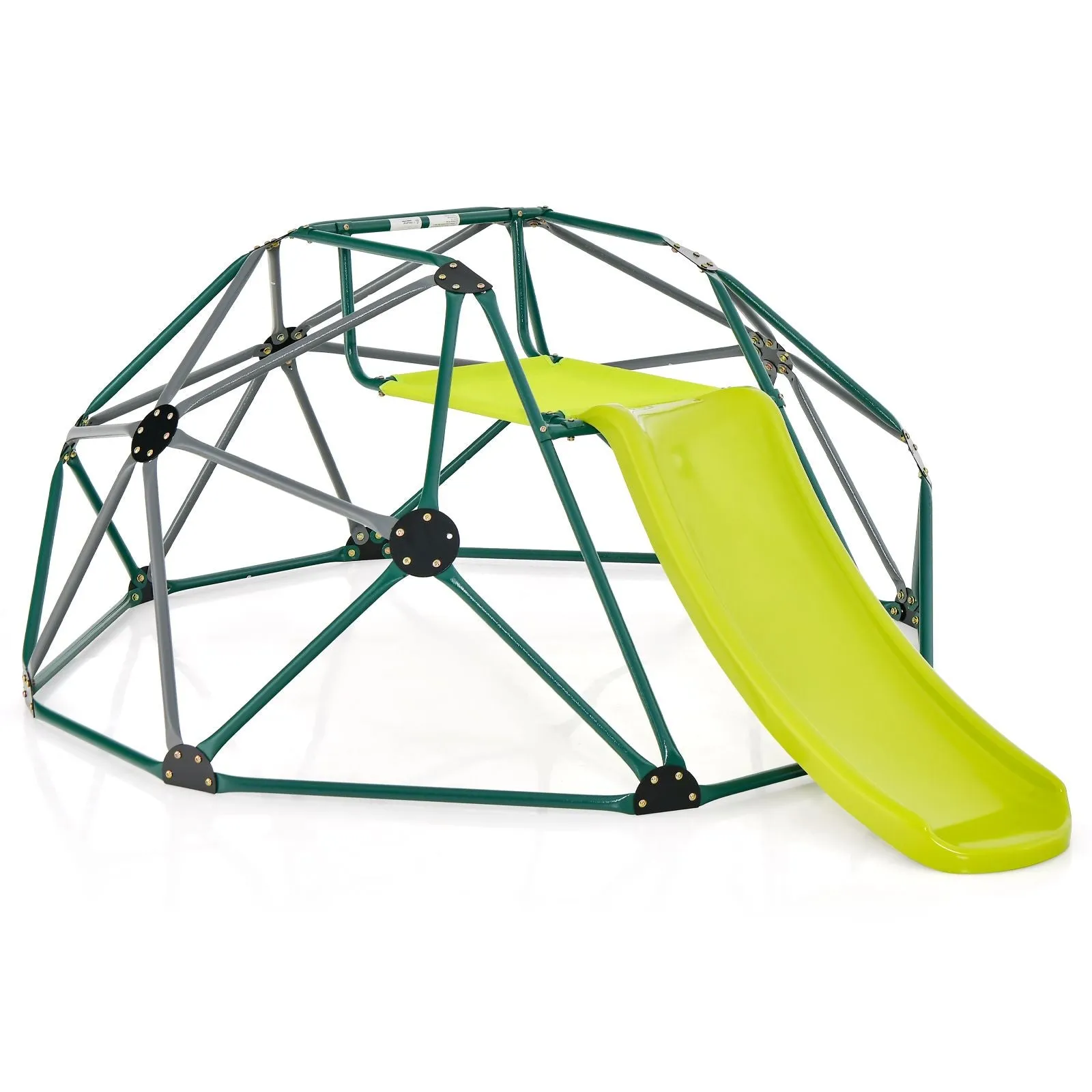Children's XL Rust-resistant Indoor | Outdoor Montessori Climbing Frame Dome with Slide | 3-12 years