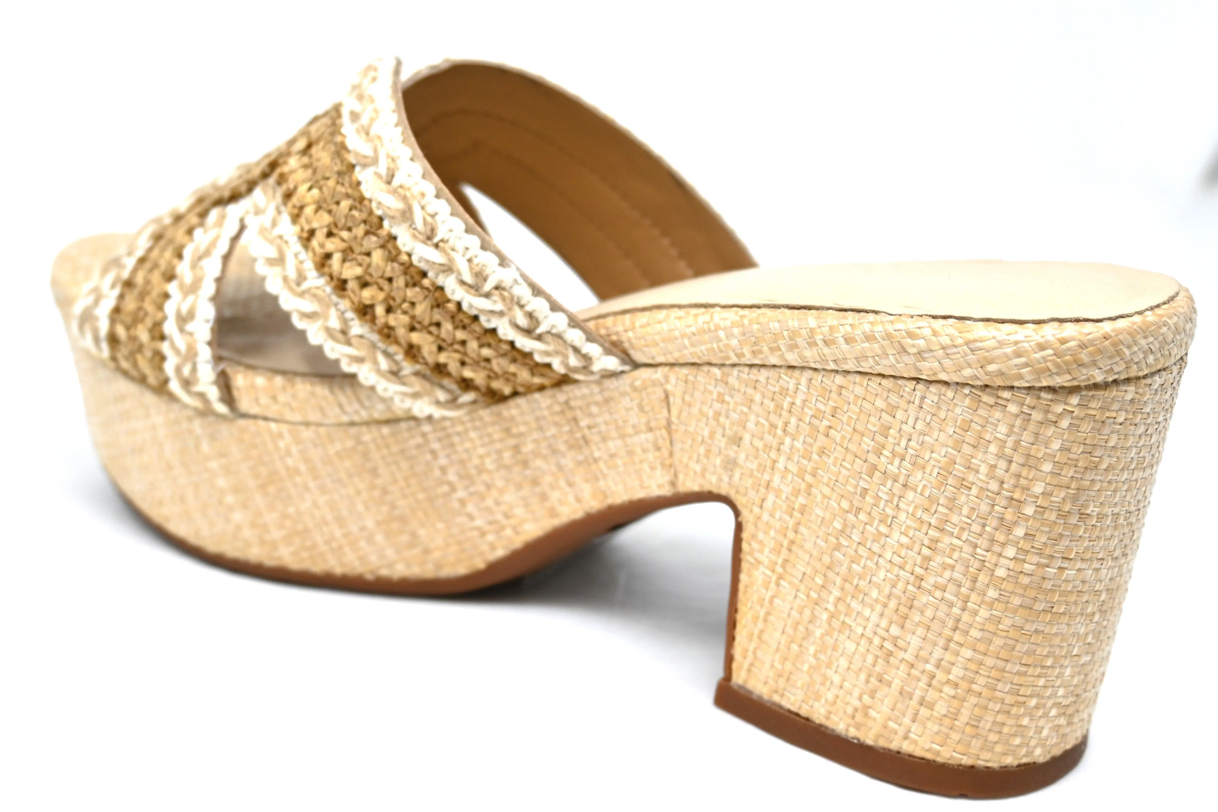 Chocolat Blu Gen Raffia Sandal