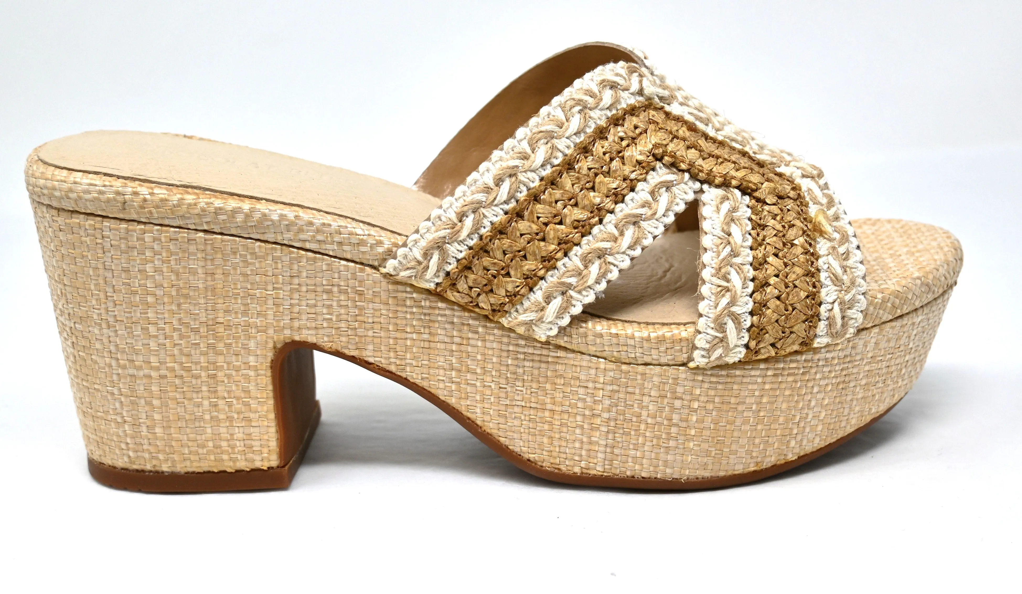 Chocolat Blu Gen Raffia Sandal