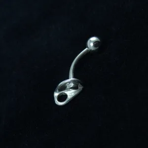 Climbers Bolt Hanger Navel Ring - Sterling - Rock Climbing Jewelry