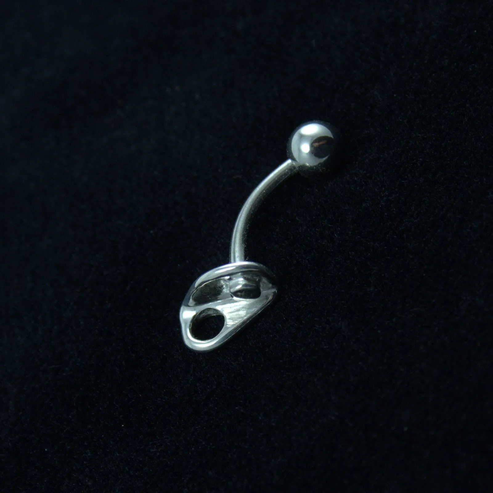 Climbers Bolt Hanger Navel Ring - Sterling - Rock Climbing Jewelry