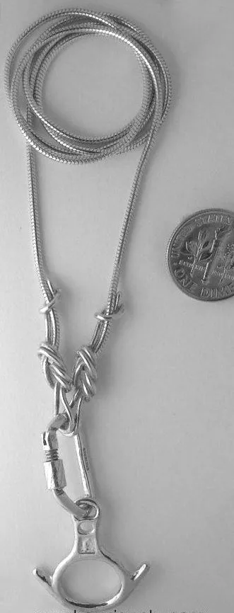 Climbers Sterling Silver Chain Necklace & Optional Pendants