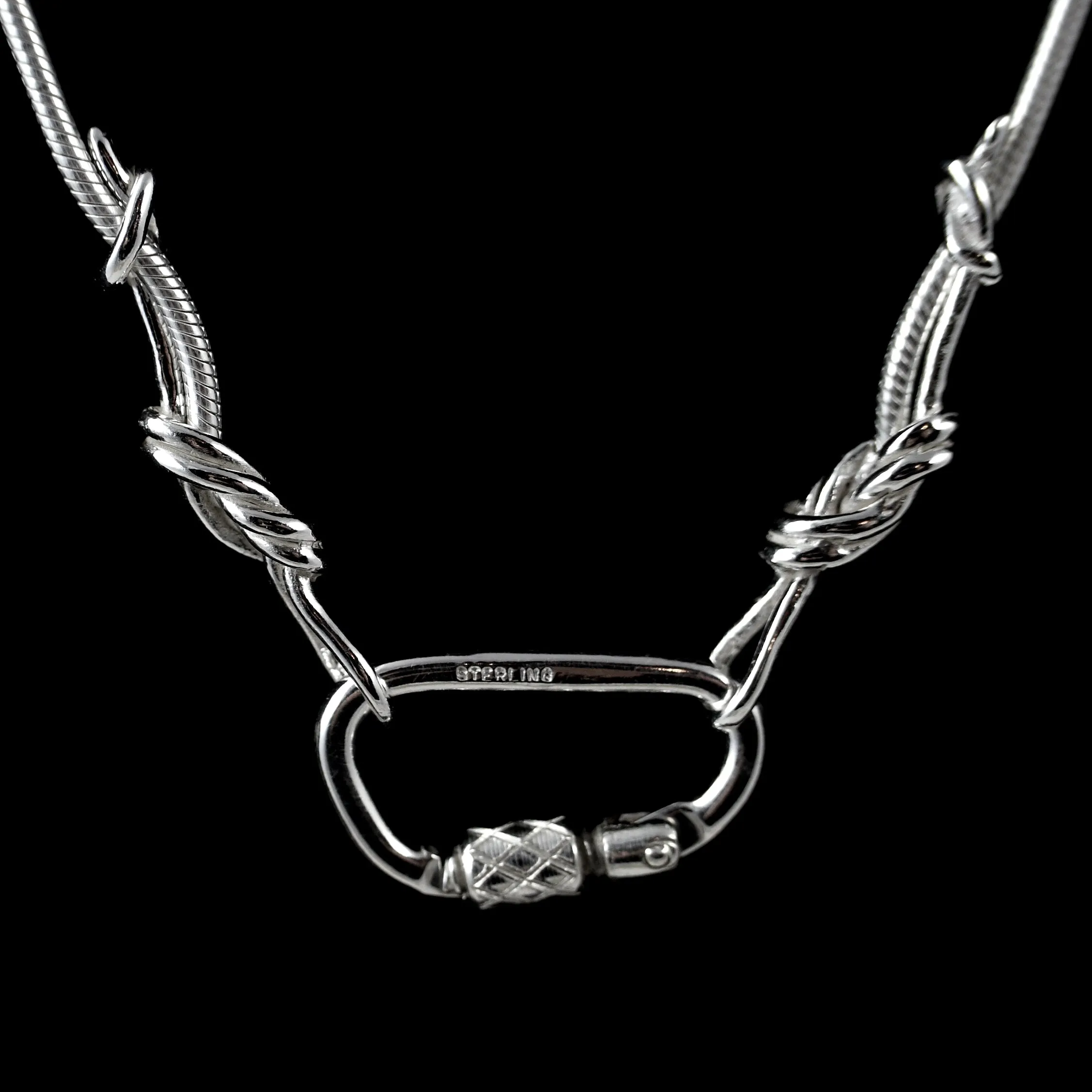 Climbers Sterling Silver Chain Necklace & Optional Pendants