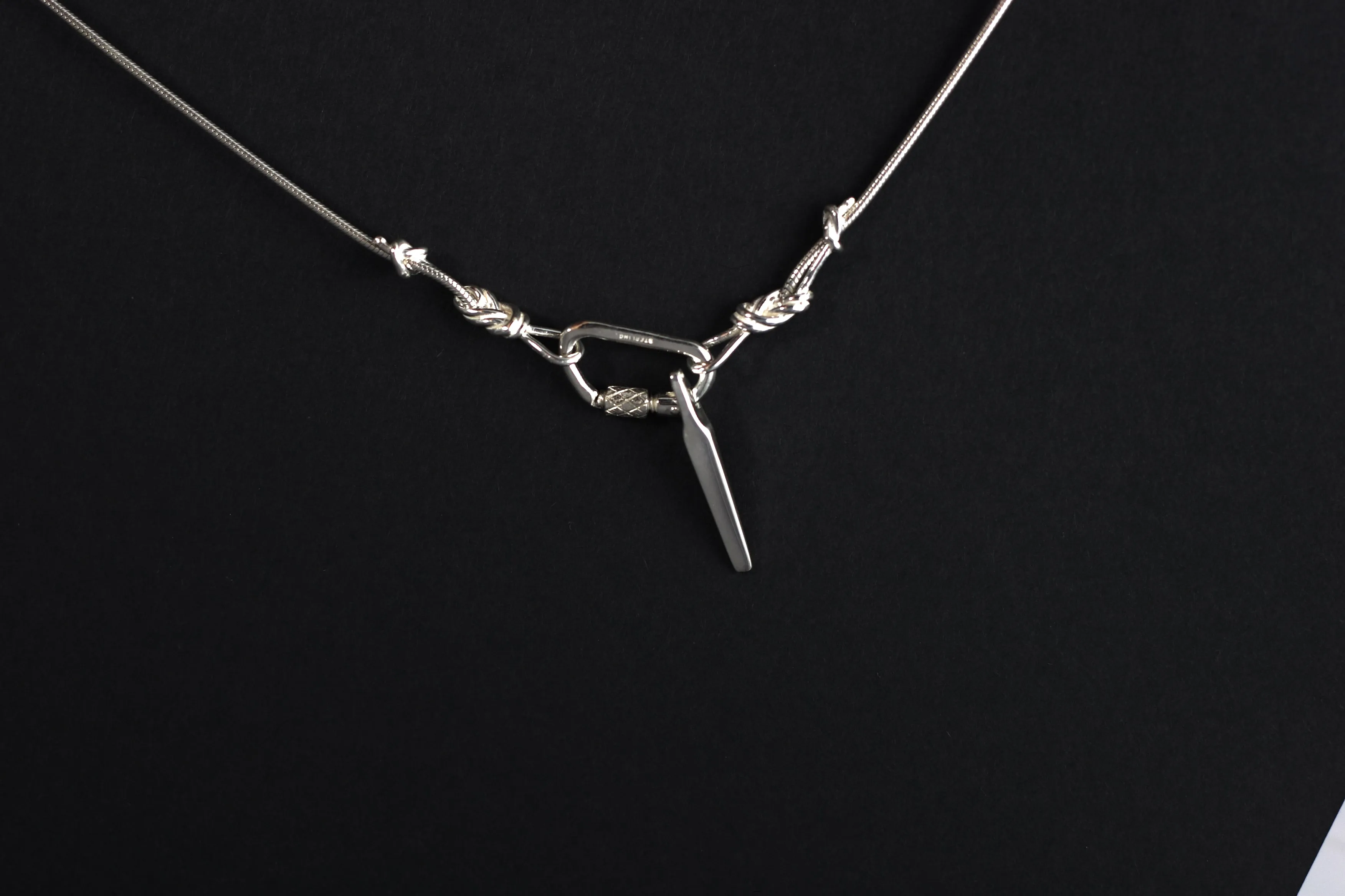Climbers Sterling Silver Chain Necklace & Optional Pendants
