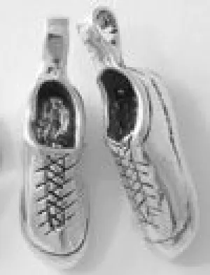 Climbing Shoe Pendants or Charms - Sterling Silver