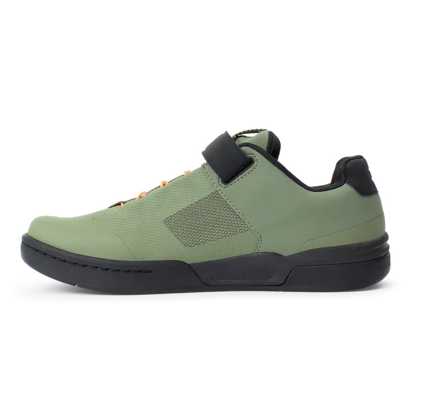 Crankbrothers Shoes Stamp Speedlace Green / Orange - Black outsole