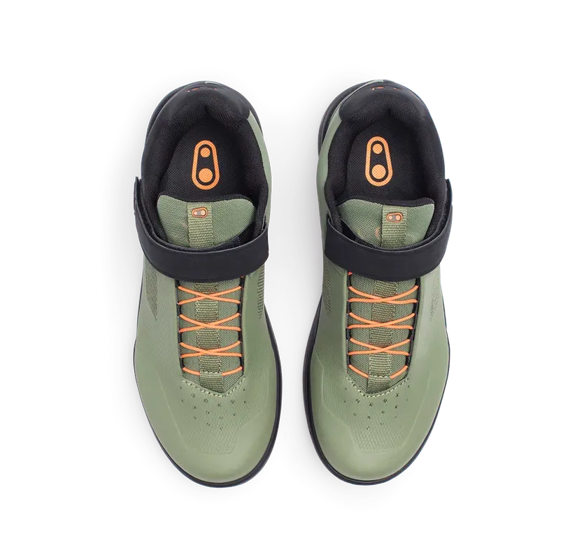Crankbrothers Shoes Stamp Speedlace Green / Orange - Black outsole