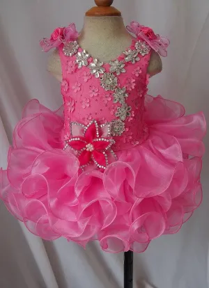 Custom Made Little Girls Glitz Pageant Dress