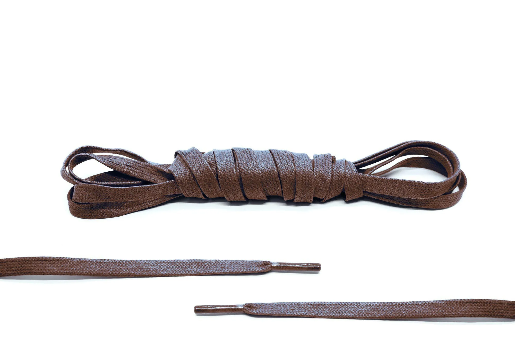 Dark Brown Flat Waxed Laces