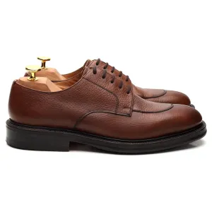 'Dartmoor' Brown Grain Leather Split Toe Derby UK 6.5 F