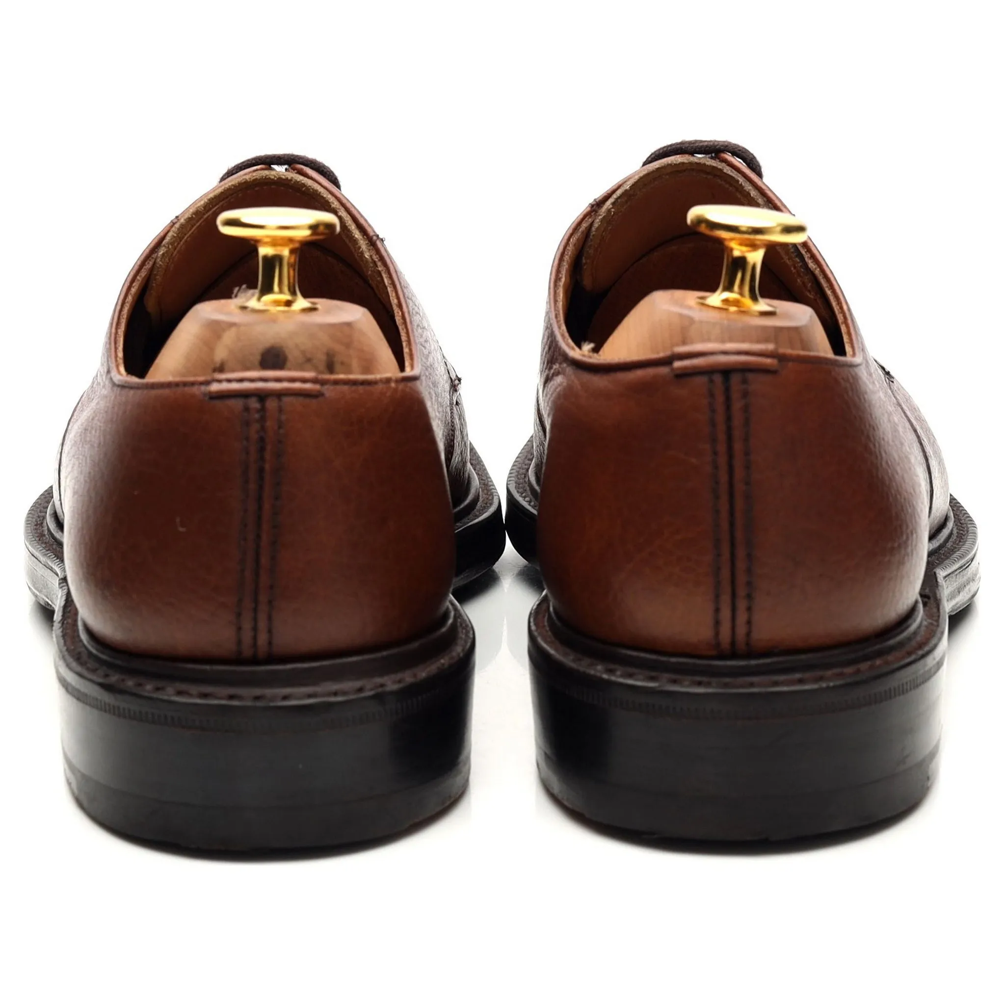 'Dartmoor' Brown Grain Leather Split Toe Derby UK 6.5 F