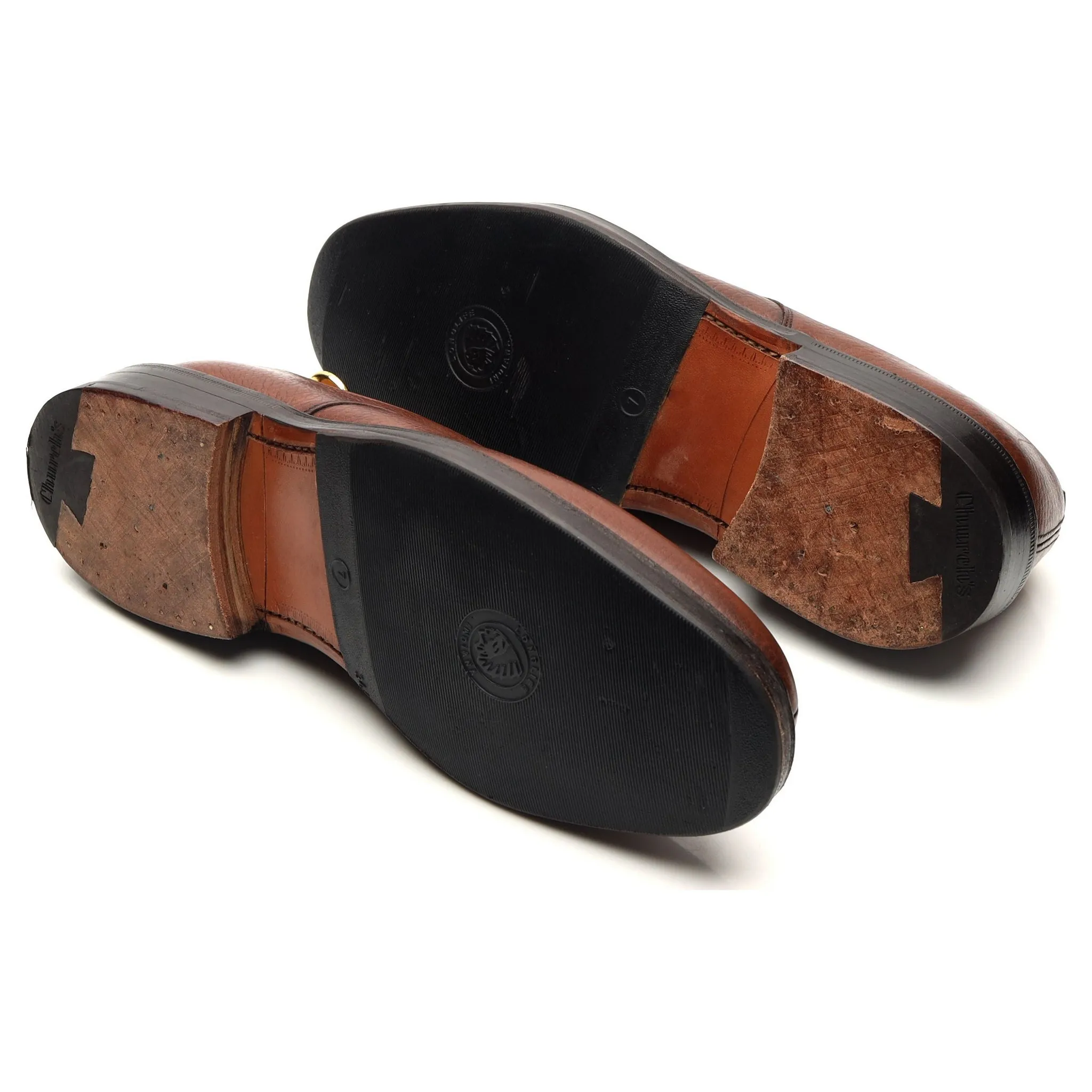 'Dartmoor' Brown Grain Leather Split Toe Derby UK 6.5 F