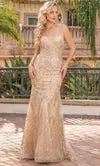 Dazzling Trumpet Gown