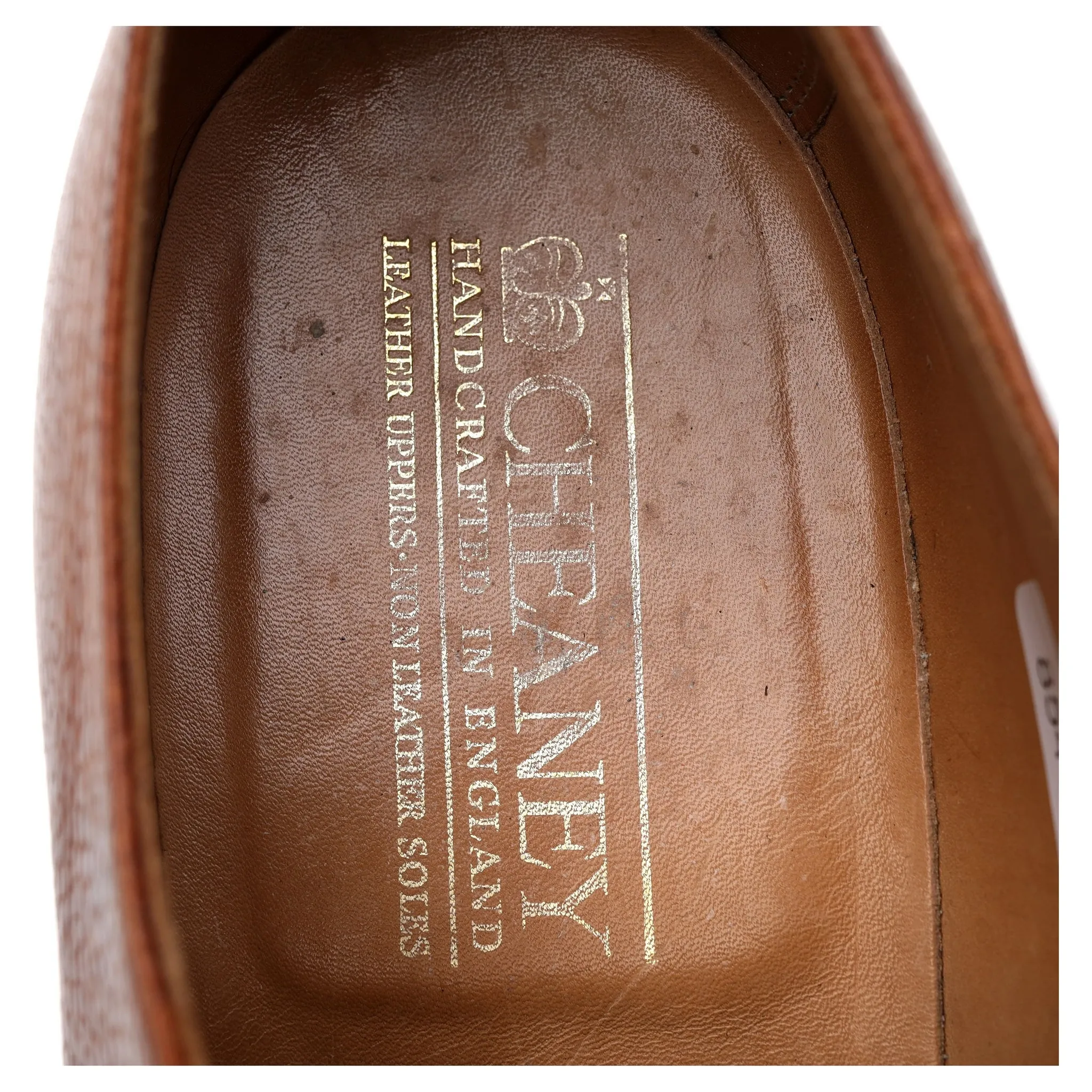 'Deal' Tan Brown Grain Leather Derby UK 10 F