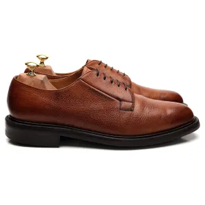 'Deal' Tan Brown Grain Leather Derby UK 10 F