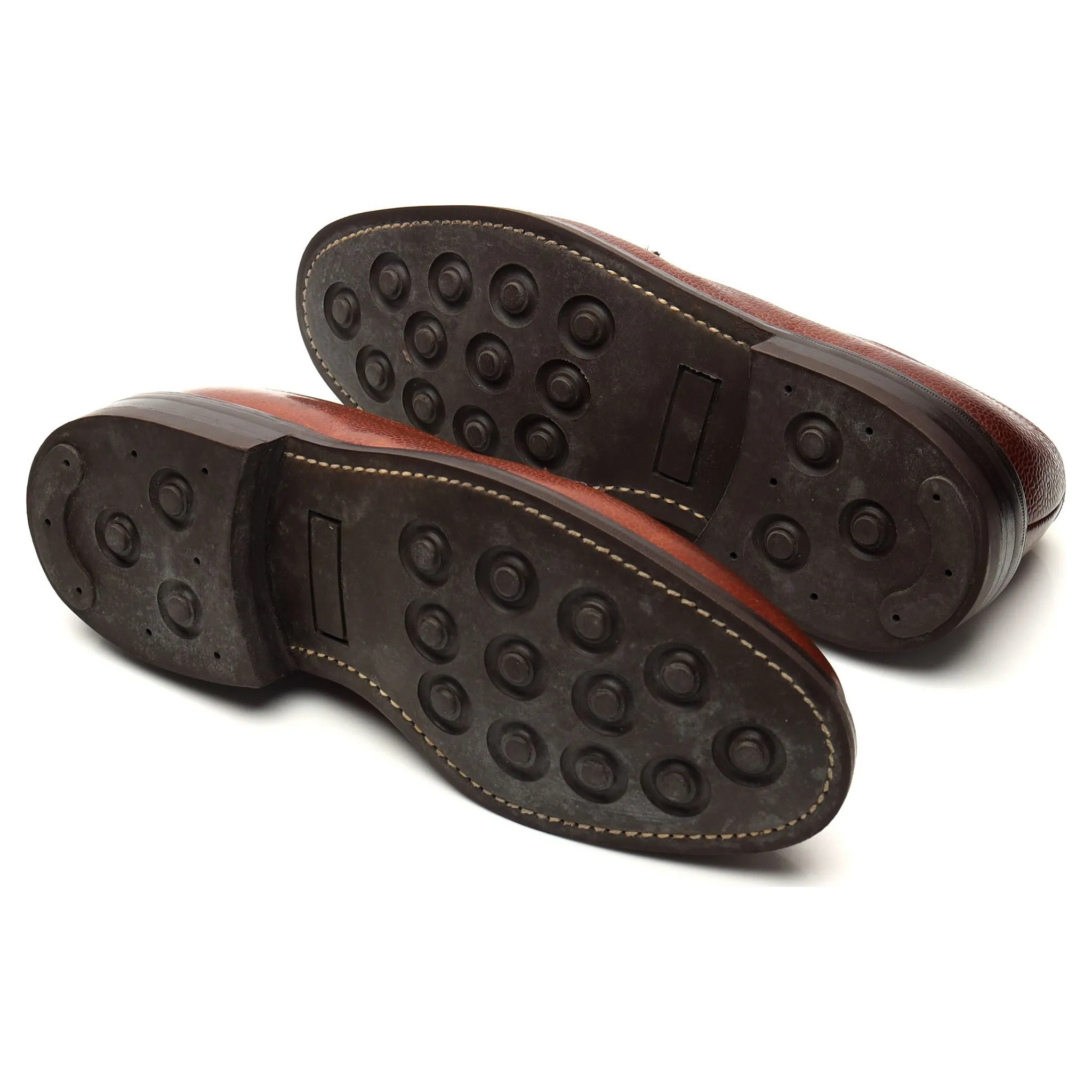 'Deal' Tan Brown Grain Leather Derby UK 7 F