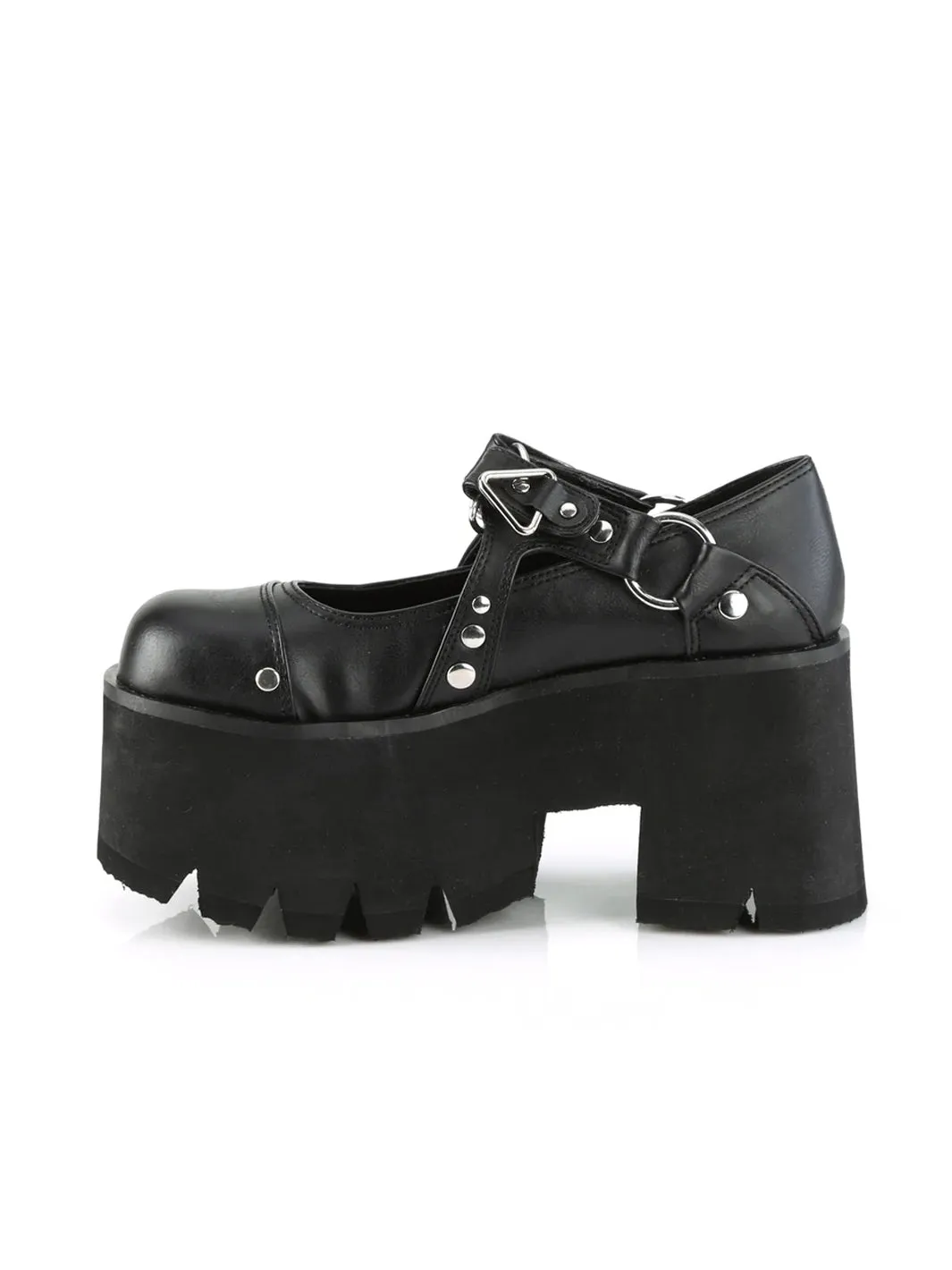 DEMONIA ASHES-33 - BLACK VEGAN LEATHER ✰ PRE ORDER ✰