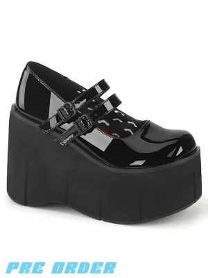 DEMONIA KERA-08 PLATFORM MARYJANES - PATENT BLACK ✰ PRE ORDER ✰