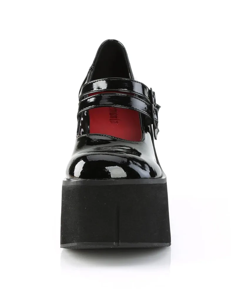 DEMONIA KERA-08 PLATFORM MARYJANES - PATENT BLACK ✰ PRE ORDER ✰
