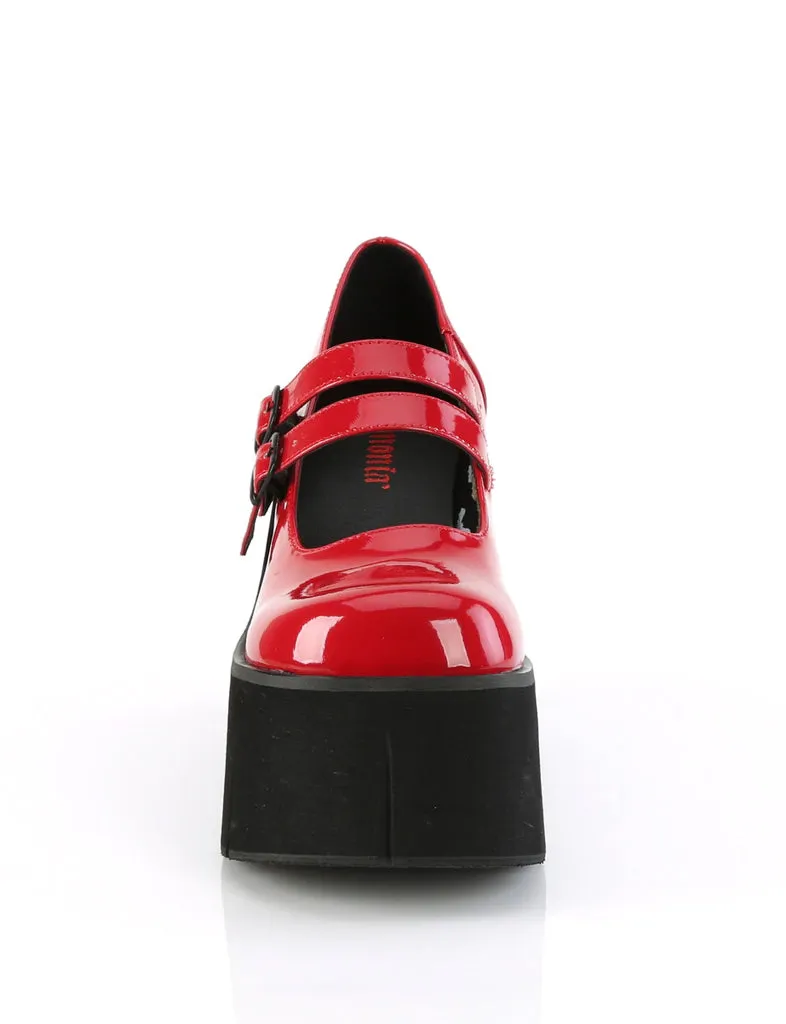 DEMONIA KERA-08 PLATFORM MARYJANES - RED PATENT ✰ PRE ORDER ✰