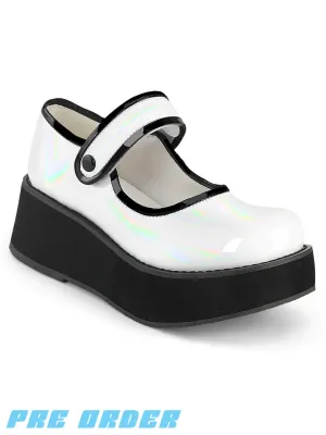 DEMONIA SPRITE-01 - WHITE HOLO PATENT ✰ PRE ORDER ✰