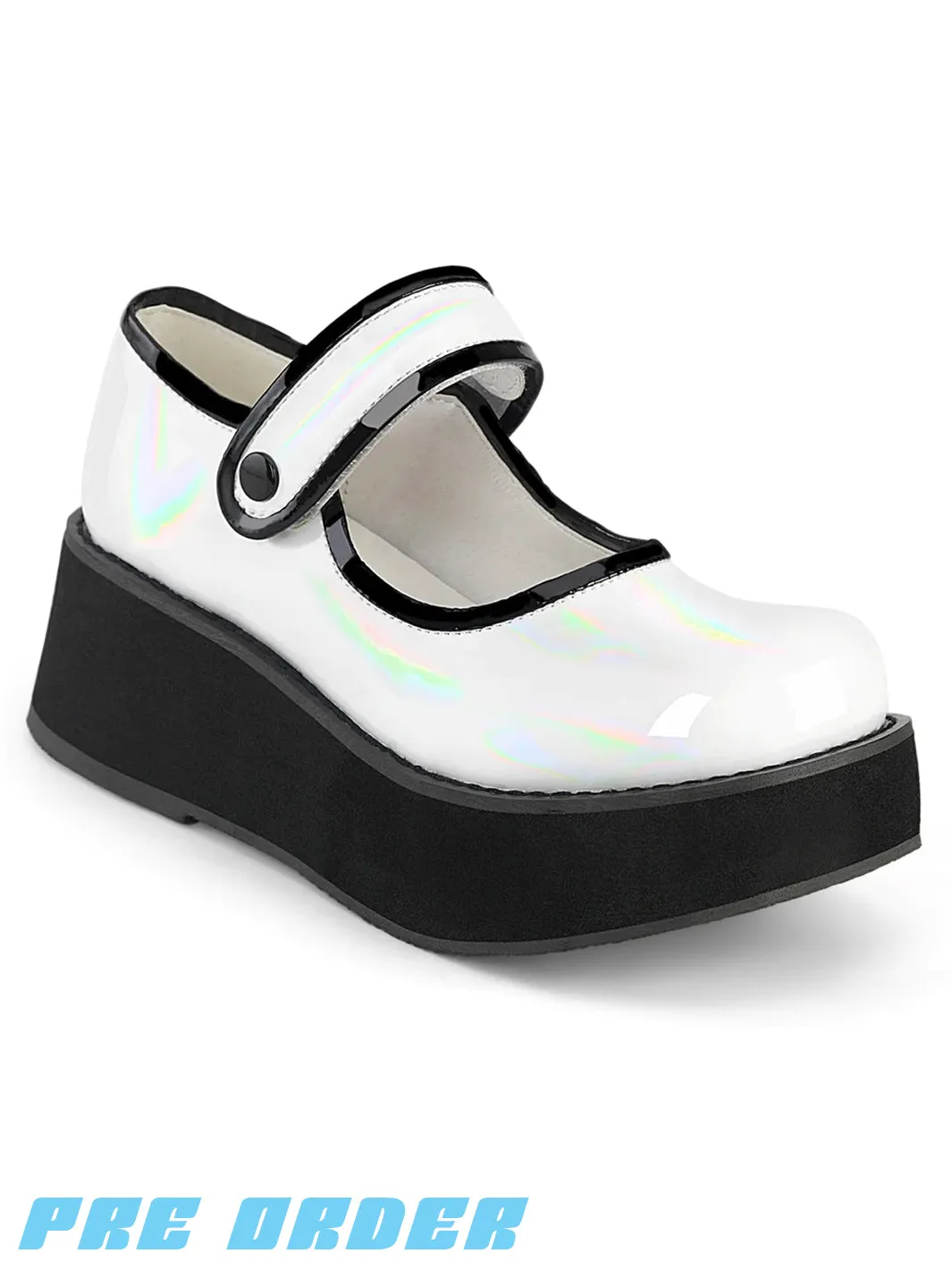 DEMONIA SPRITE-01 - WHITE HOLO PATENT ✰ PRE ORDER ✰