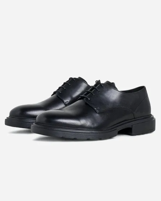 Derby - Black Leather - Black