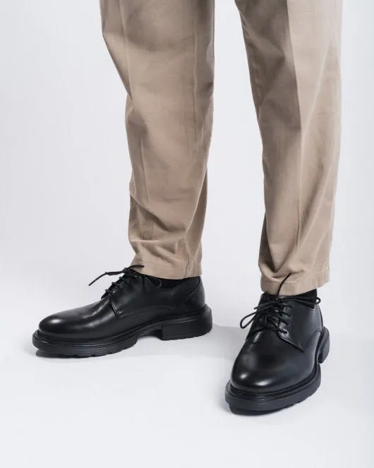 Derby - Black Leather - Black