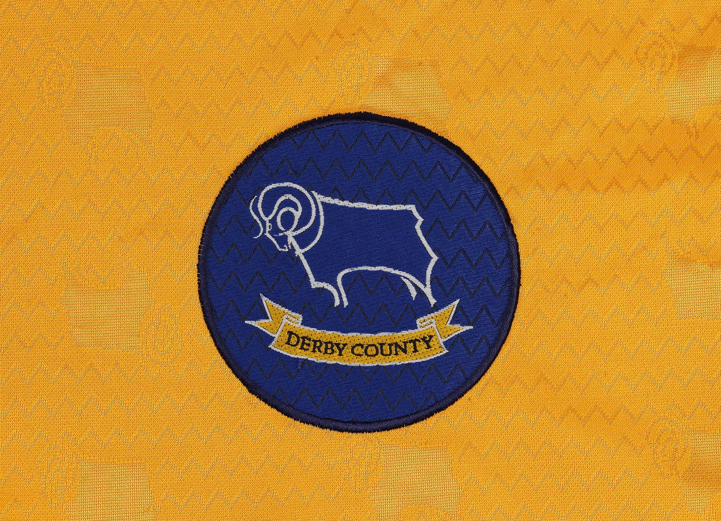 Derby County 1998 Puma Away Football Shirt - Yellow - M