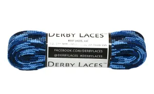 Derby Waxed Laces (Blue Camo)