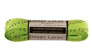 Derby Waxed Laces  - Lime Green -