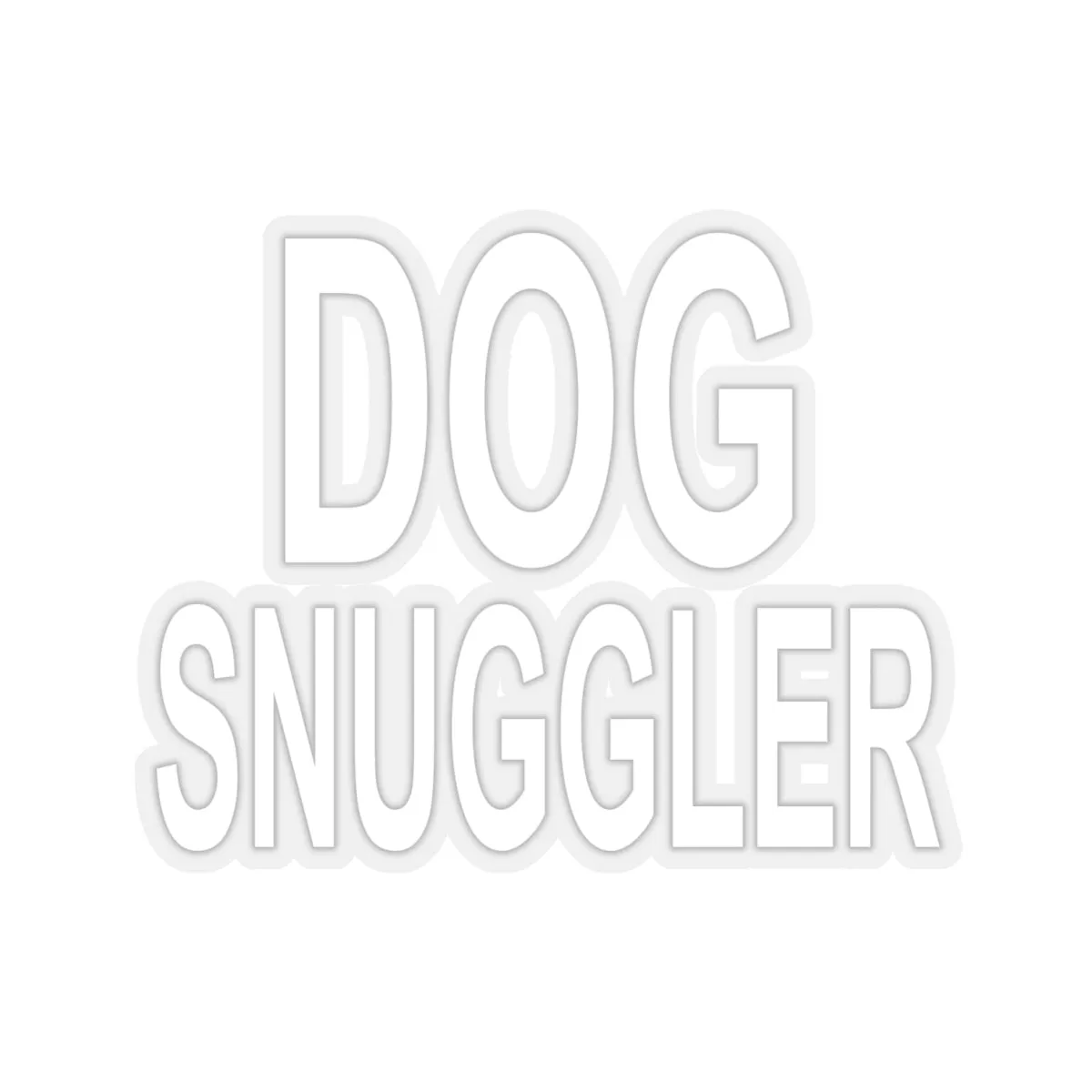 Dog Snuggler - Premium Sticker