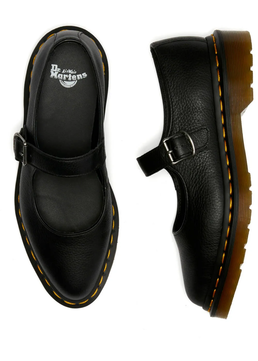 Dr. Martens Elphie Virginia Leather Ballerinas Black