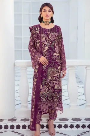 Elegant Designer Kameez Salwar in Purple Shade #PF371